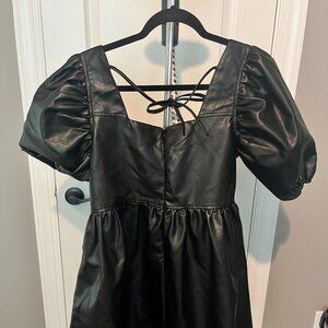 Black Leather Dress